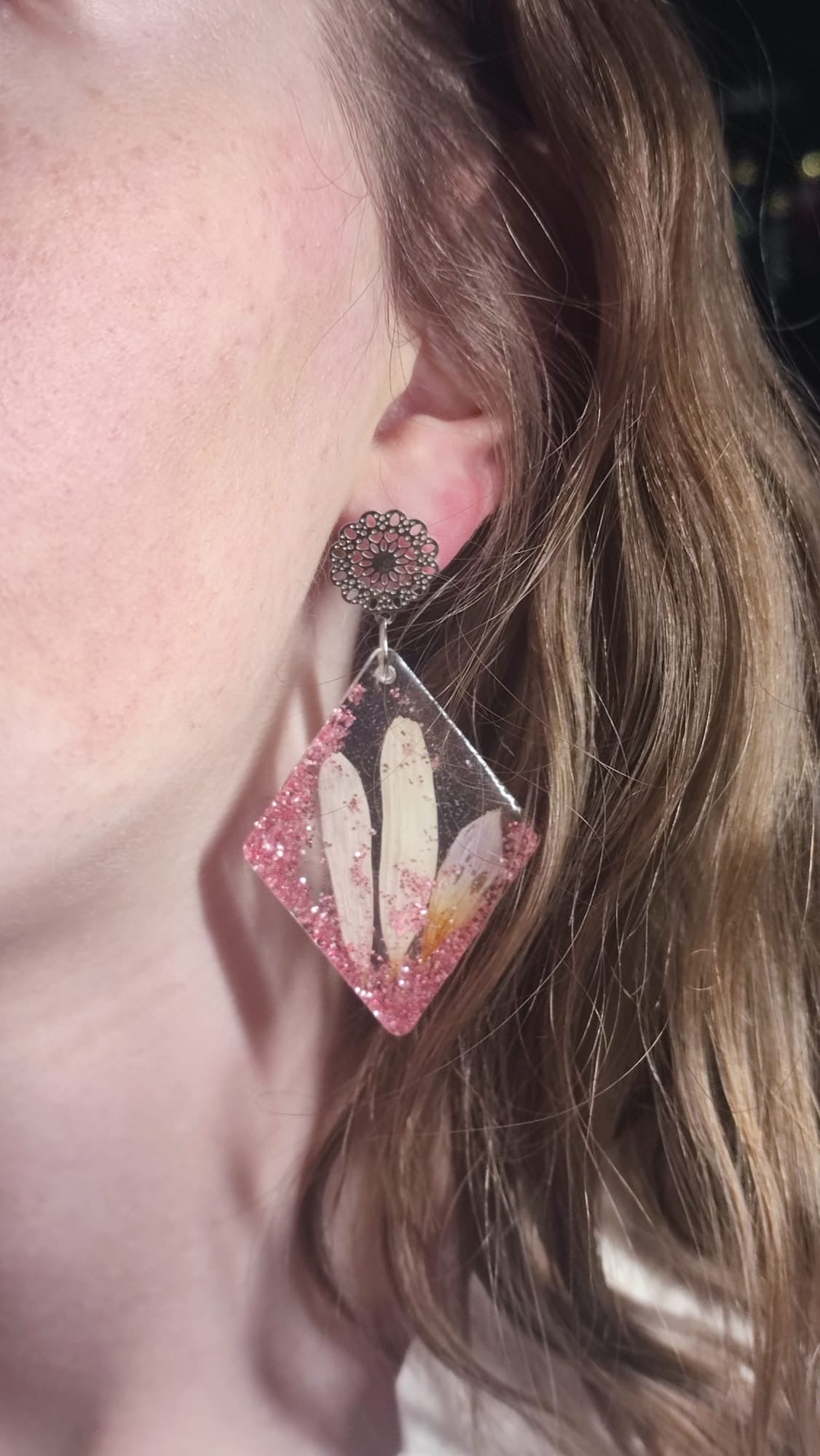 Boucles d’oreilles FLEURS NATURELLES