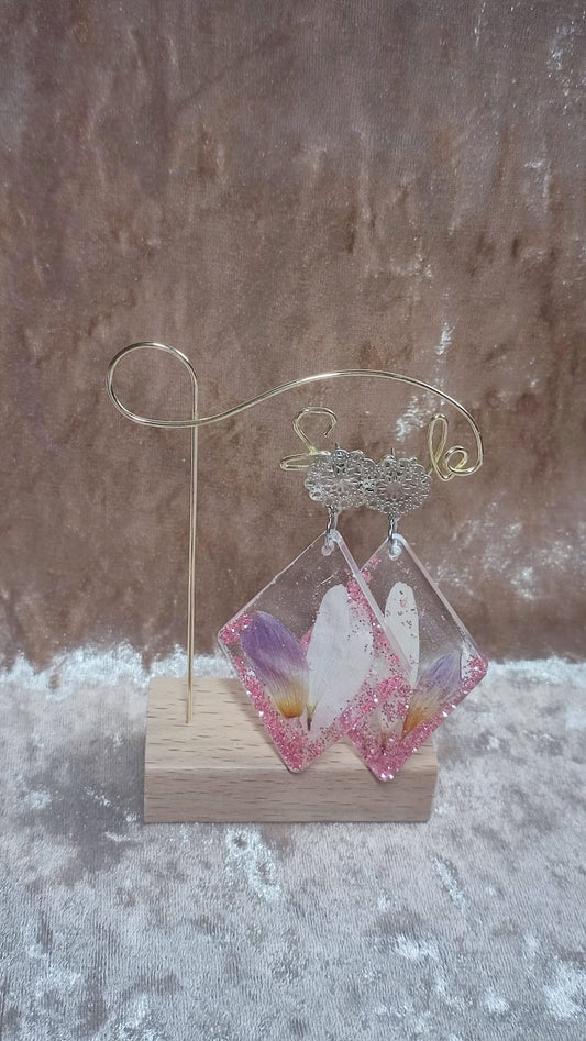 Boucles d’oreilles FLEURS NATURELLES