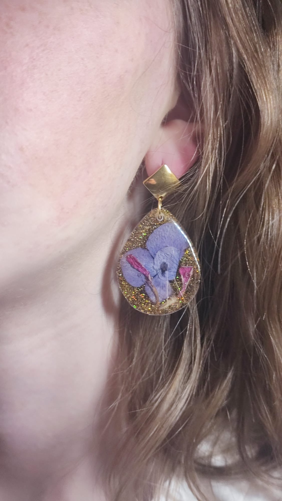 Boucles d’oreilles FLEURS NATURELLES