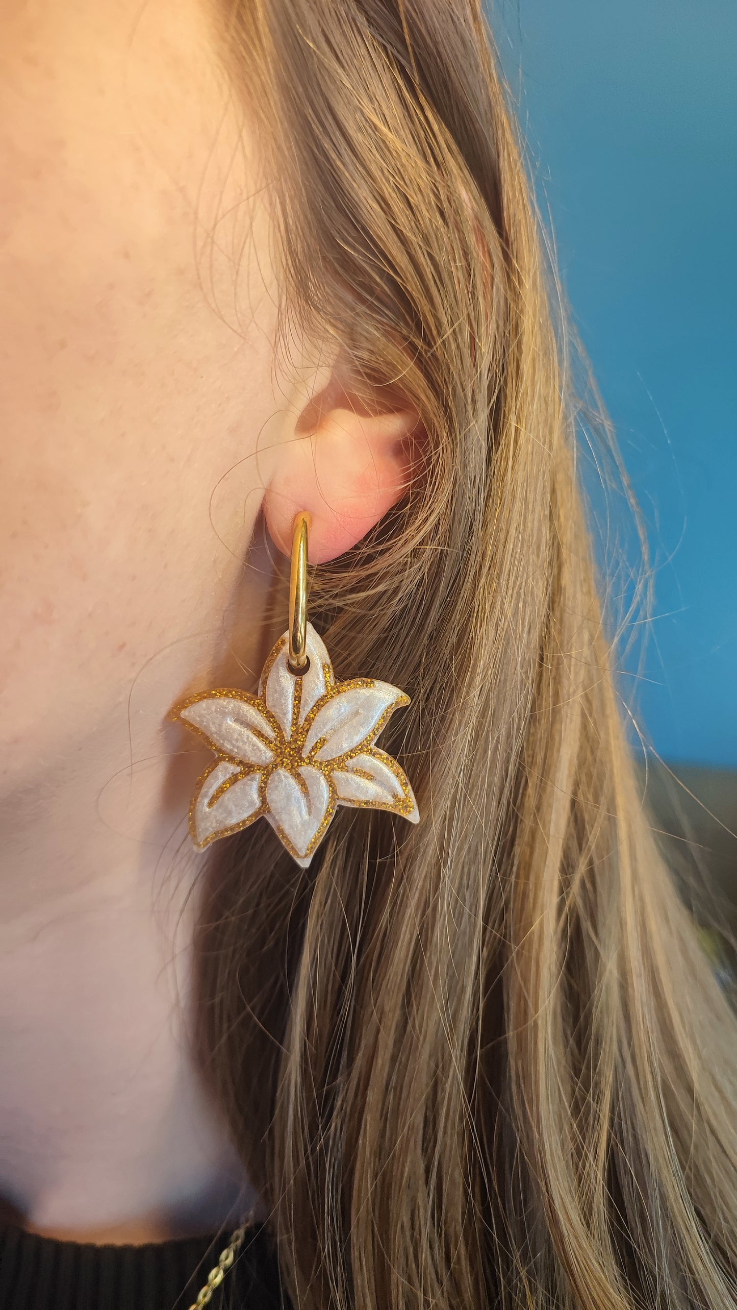 Boucles d'oreilles FLEUR  DE LYS