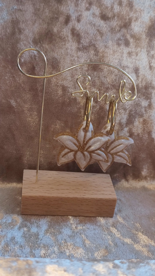 Boucles d'oreilles FLEUR  DE LYS